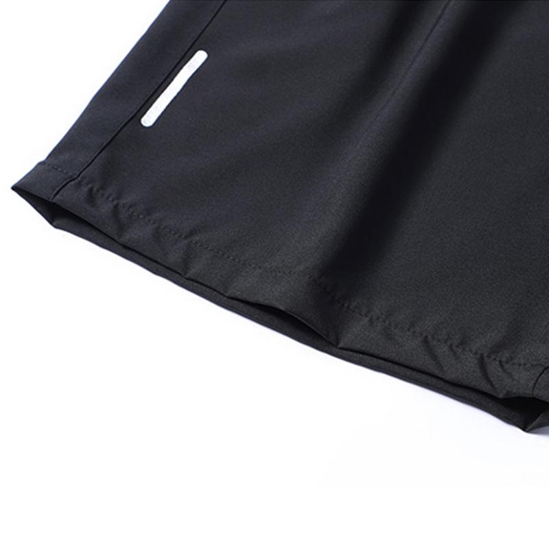 Men's Athletic Running Sports Shorts - Solid Colour, Plain, Loose-Fitting Cut, Zippered Pockets, Drawstring Waist, Casual, Comfortable, Stylish for Summer Outdoor Wear, Everyday Activities
