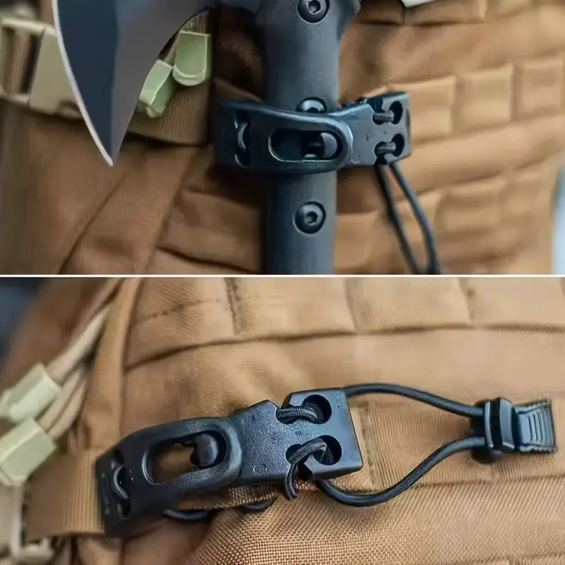 Heavy Duty Nylon Backpack Clip Accessory for MOLLE System - Black, Fitted, ABS Material, Perfect for Labor Day/Easter/Oktoberfest/Mother's Day/Grandparents Day