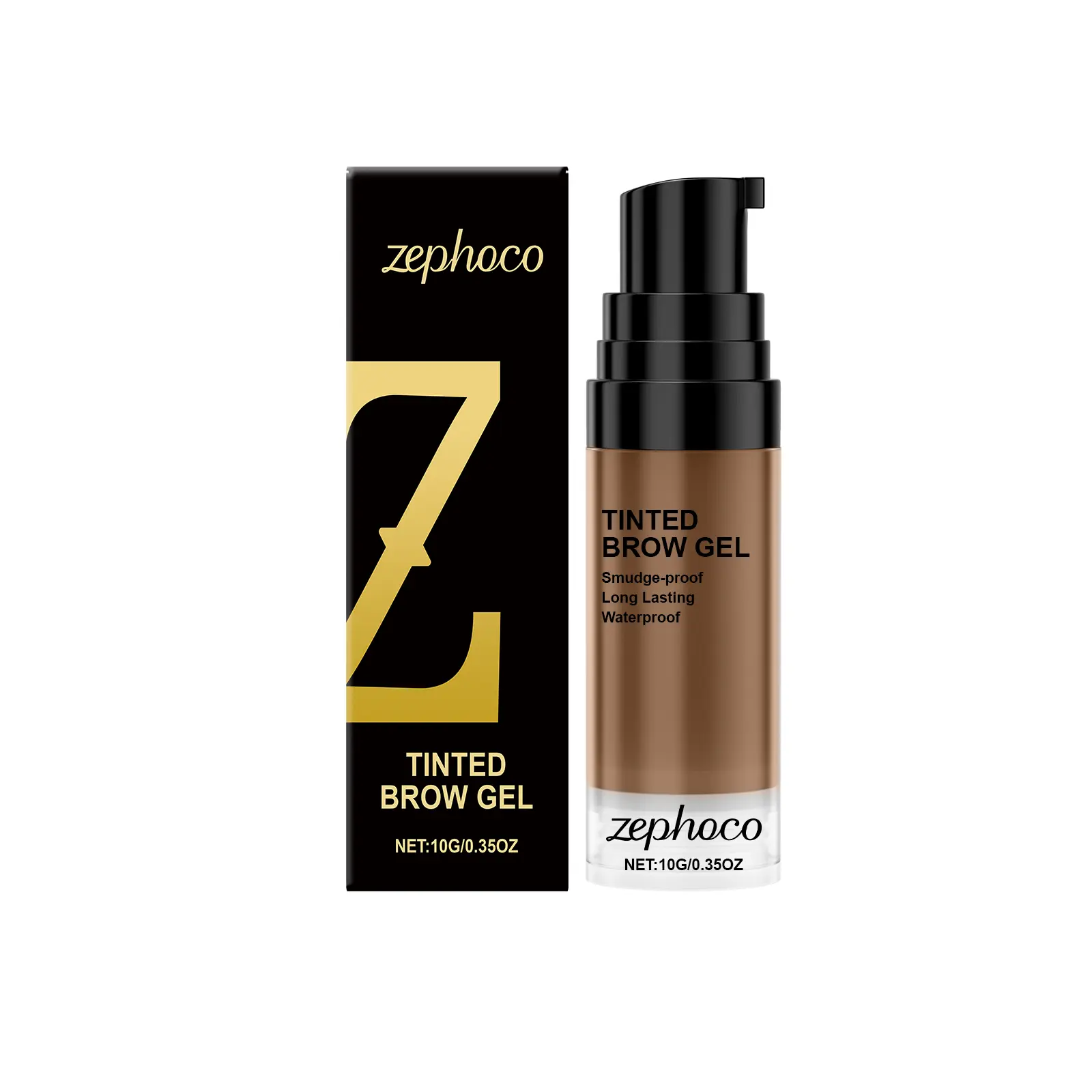 Light Brown Long-Lasting Eyebrow Mascara: Delivers vibrant, long-lasting color to create a defined, three-dimensional brow shape for a personalized eyebrow look