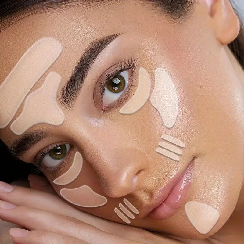 18pcs Face patch, neck patch, T-shaped chest patch, Tools and Accessories Beauty and Personal Care transparent silicone patch, skin care patch