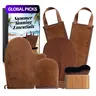 5-Pack Self Tanning Mitt Applicator Tool Kit, Summer Even Tanning Essentials Self Tanner Mitts Set with Gloves, Back Applicator, Exfoliating Mitts, Scrubber Glove and Large Body Brush, Ideal Personal Body Care Gift Set for Women #GLOBAL PICKS