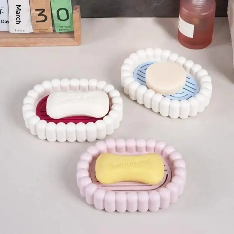 Plastic Bathroom Shower Soap Box Travel Portable Small Soap Tray Dish Storage Holder Plate Home Soap Container