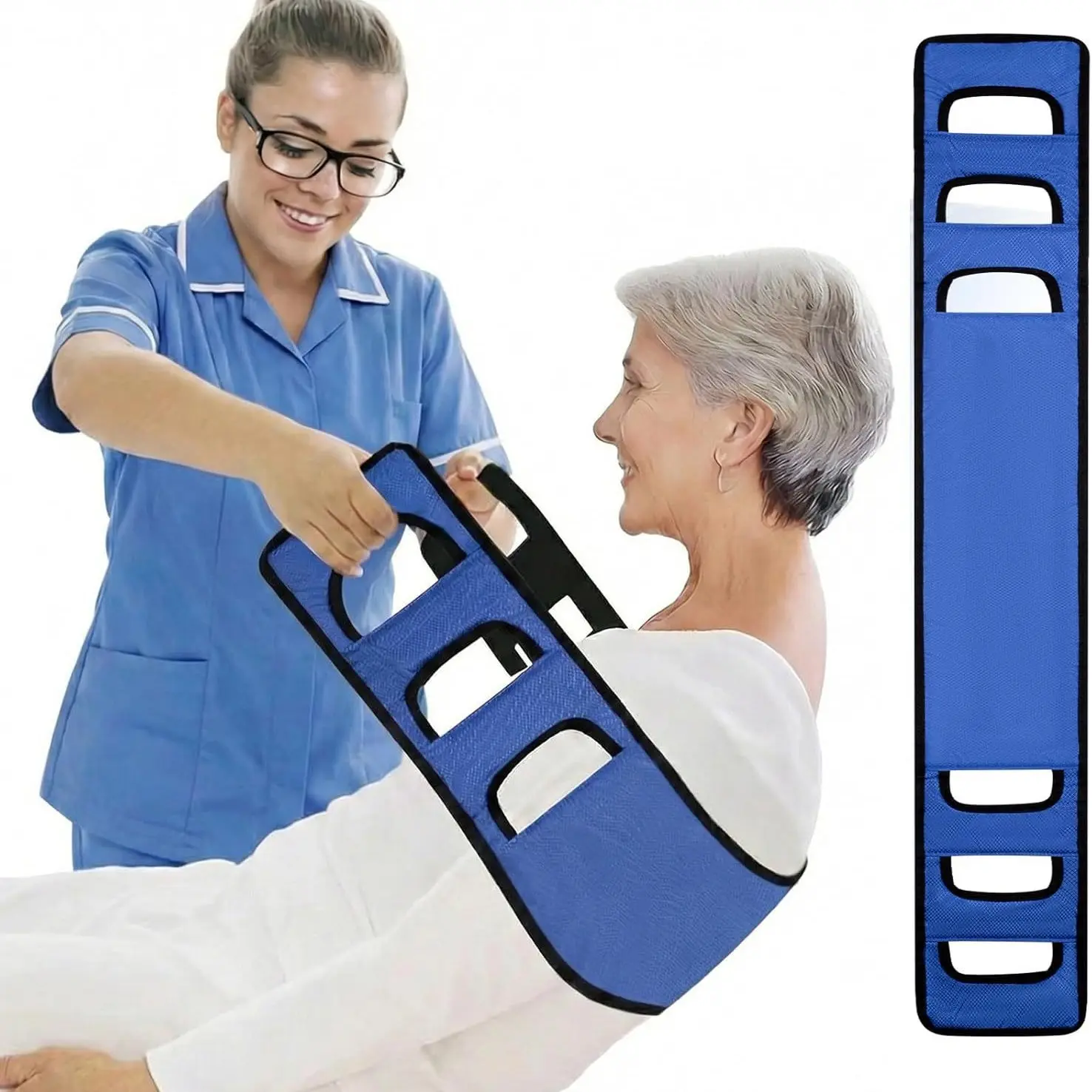 Patient Transfer Lift Belt Assist Gait Belt For Elderly Mobility Aid Anti Slip Transfer Sling Safety Support Strap For Standing Assistance Rehab Care Use