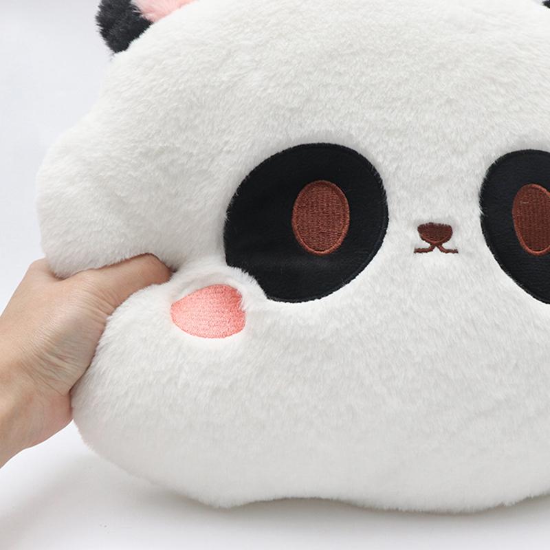 Plush Cartoon Panda/Rabbit Car Waist Neck Pillow Seat Cushion Sofa Office Rest Chair Pad Girl Women Lovers Car Interior Cute