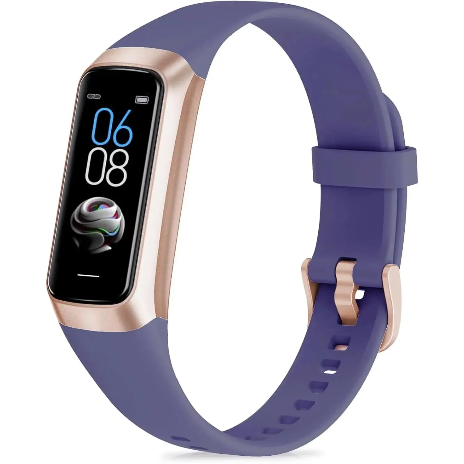 Fitness Tracker with Step Counter/Calories/Stopwatch, Activity Tracker, Health Tracker with Heart Rate Monitor, Sleep Tracker,1.10''AMOLED Touch Color Screen, Pedometer Watch for Women Men