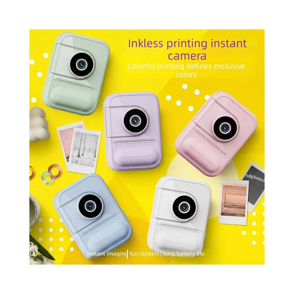 Handheld Digital Kids Toy Camera Instant Photo Shooting Printing Instant Print Camera#