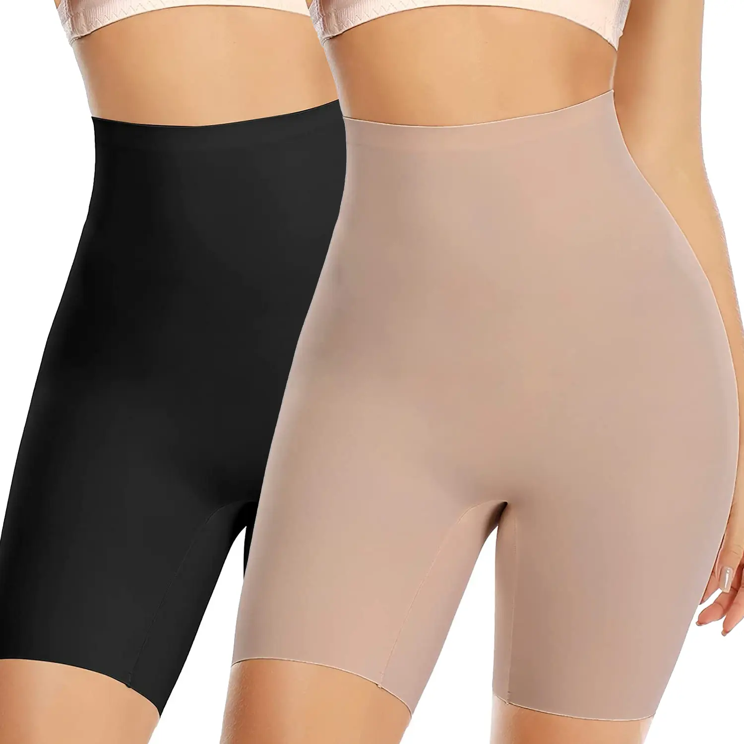 Women Compression Shapewear Tummy Control Shorts Body Shaper High Waisted Girdle Boyshort Slip Short for Under Dresses