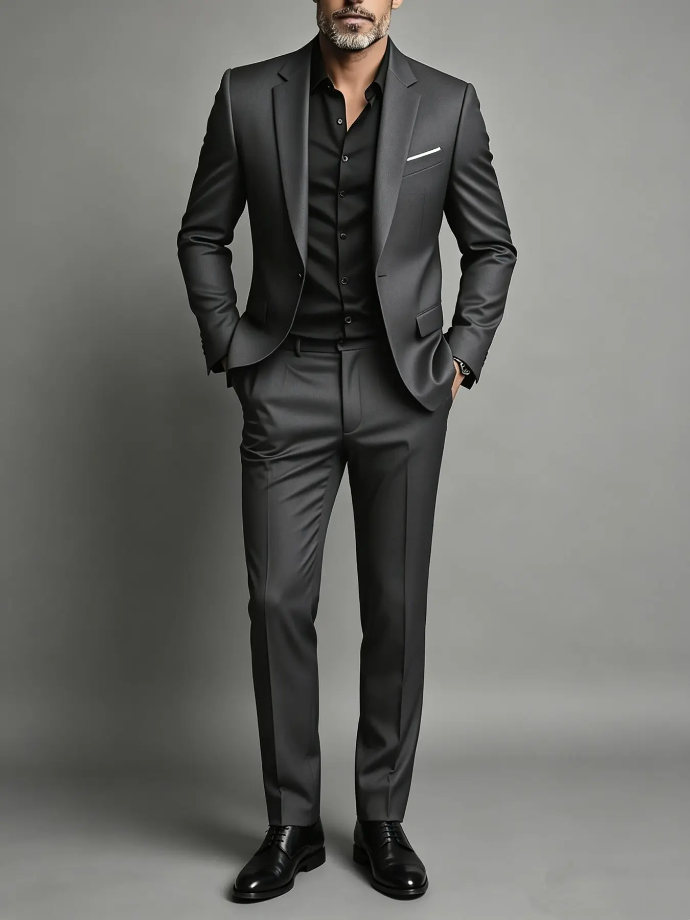 Men'S Formal Suit Two-Piece Set, Single Button Blazer and Pants, Suitable for Interviews, Business Professional Occasions, and Daily Casual Parties