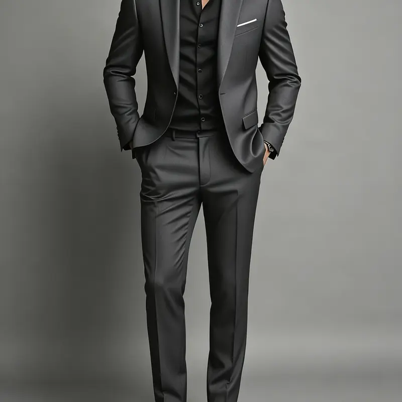 Men'S Formal Two-Piece Set, Single Button Blazer and Pants, Suitable for Interviews, Business Professional Occasions, and Daily Casual Parties, Business Formal Wear