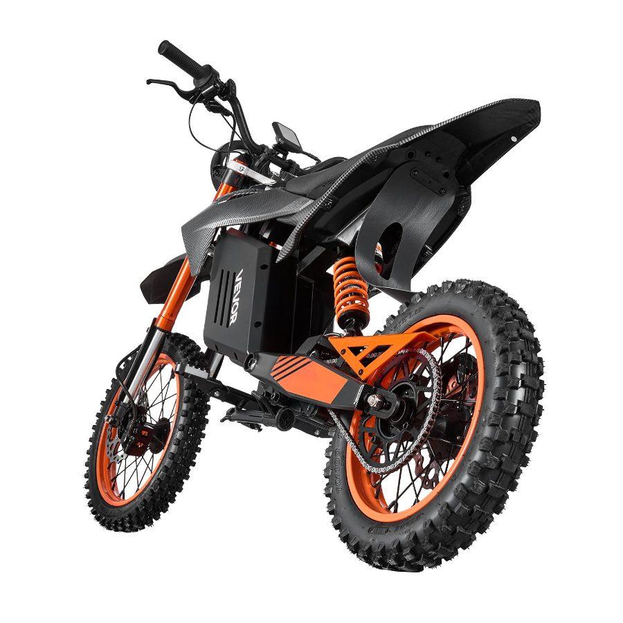 VEVOR Electric Dirt Bike for Teens Adults, 2000W Motor, 31 MPH Speed, 31 Miles Max Range, 48V 22.5Ah Battery, Off-Road Motorcycle with Light, Display, Dual Suspension Hydraulic Brakes for Age 14+