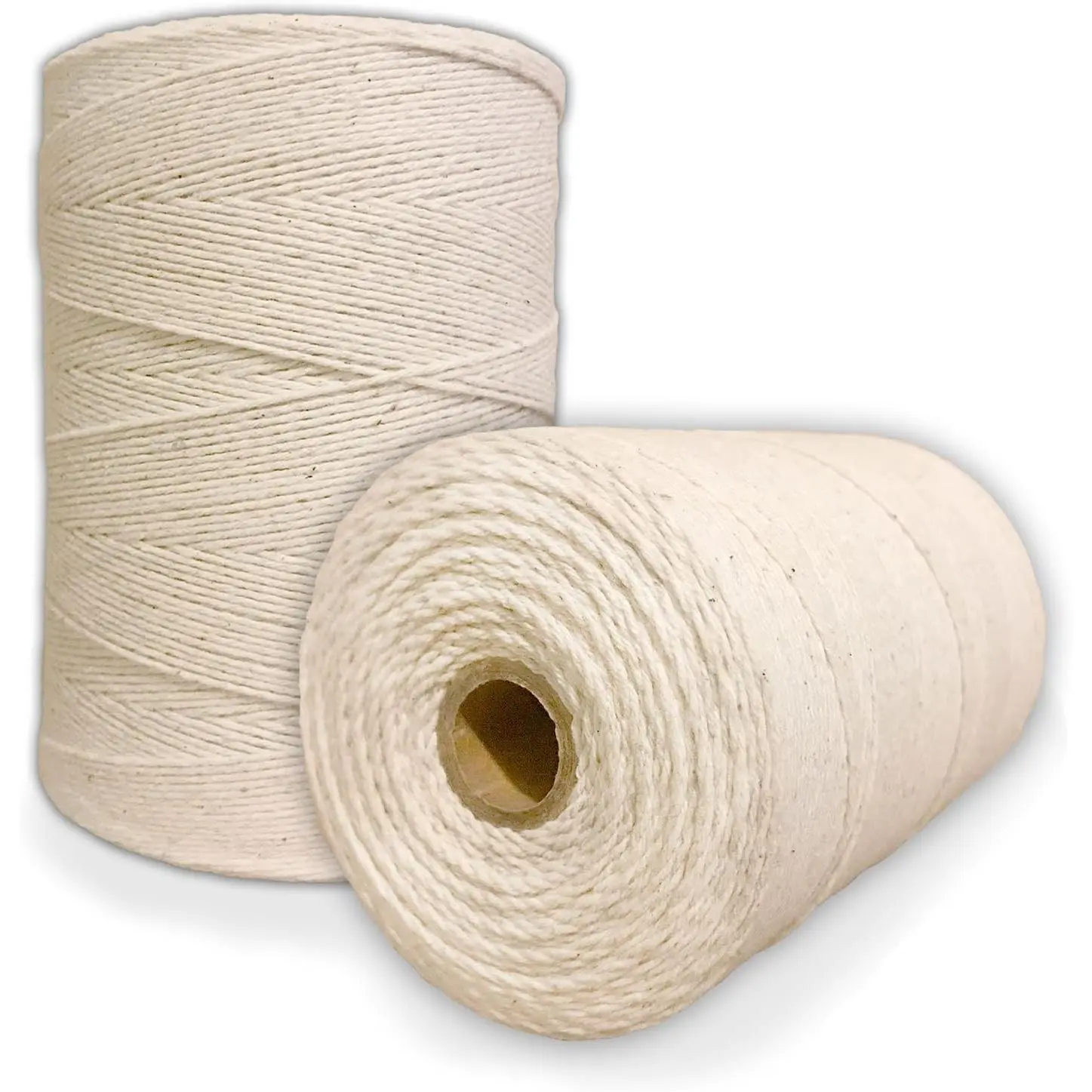 Durable Loom Warp Thread (Natural/Off White), One Spool, 8/4 Warp Yarn (800 Yards), Perfect for Weaving: Carpet, Tapestry, Rug, Blanket or Pattern - Warping Thread for Any Loom