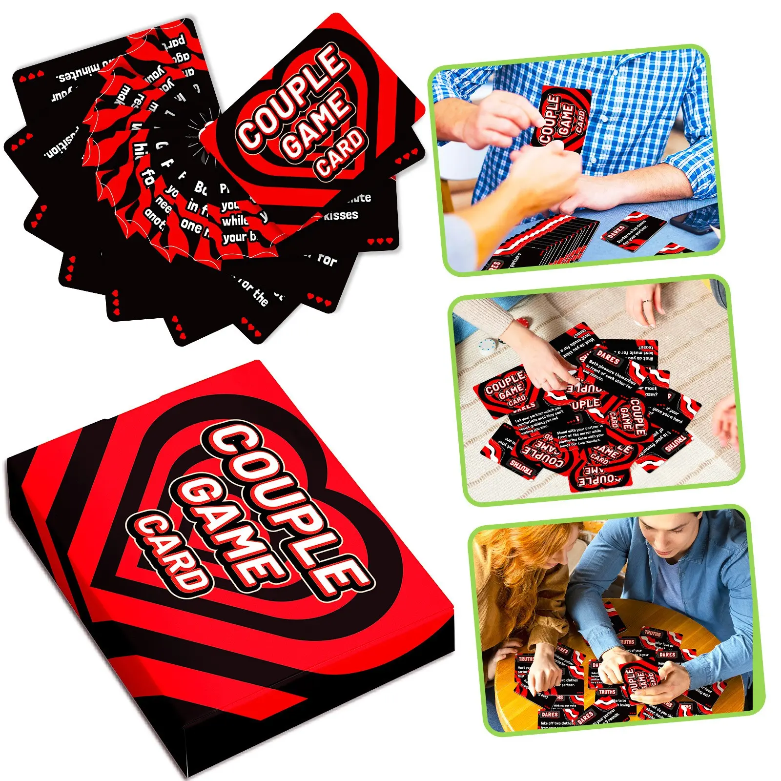 50 Pairs of Couple Cards, Perfect for Dates & Interactions, Scheme, Ideal for Warm-Up Games, Romantic Atmosphere Enhancer