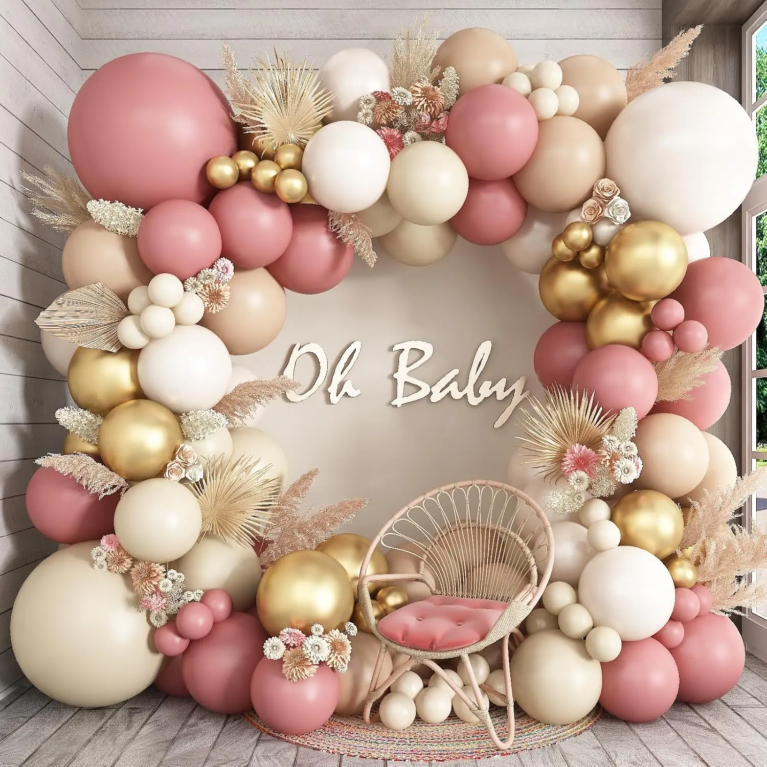 Dusty Pink Nude Gold