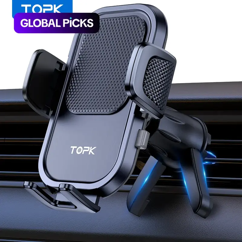 Car Air Vent Phone Holder, 360° Rotatable Metal Hook Car Phone Mount, Universal Car Interior Accessories, Cell Phone Car Mount, Cellphone Car Holder, Universal Smartphone Holder, Car Phone Holders #GLOBAL PICKS