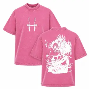 Choso Jujutsu Kaisen Anime Oversize Unisex Washed Batik Cotton T-Shirt - Super Soft, Pre-Shrunk, Short-Sleeve Streetwear Menswear Gift Tee for Men, Christian Clothing
