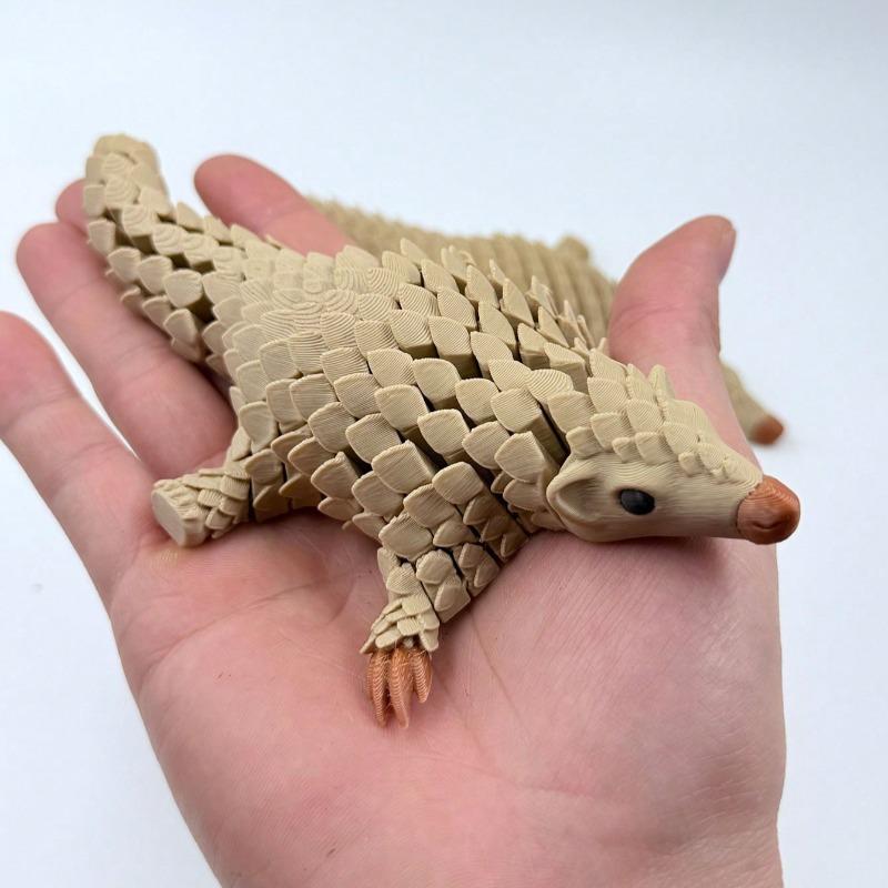 3D Printed Pangolin Armor Joint Decoration Figurine Model Desktop Ornaments and Collectibles