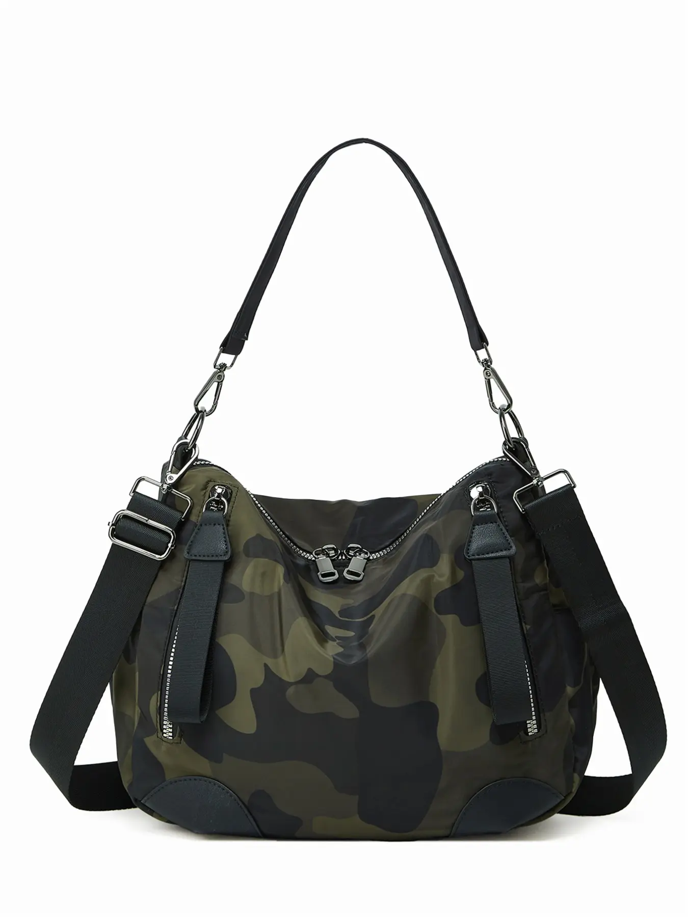 New trendy camouflage camouflage bag that can be carried by hand or slung diagonally, with a large capacity bucket bag suitable for daily shopping and friend gatherings
