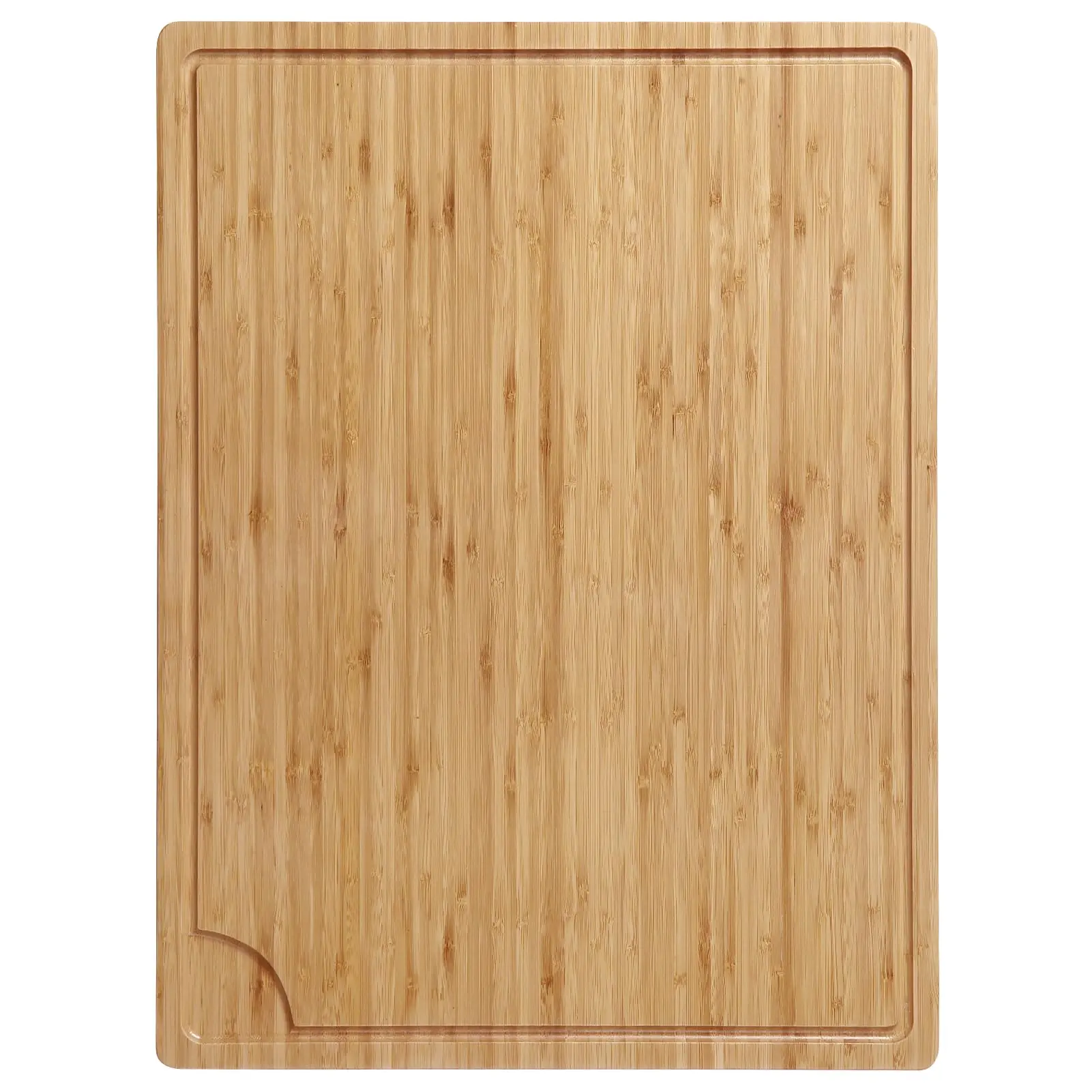 GARVEEExtra Large Bamboo Cutting Board for Kitchen, Over the Sink Cutting Board, Heavy Duty Wood Butcher Block Chopping Board with Juice Groove, Wood Serving Tray for Cheese Charcuterie Turkey, 24 x 18