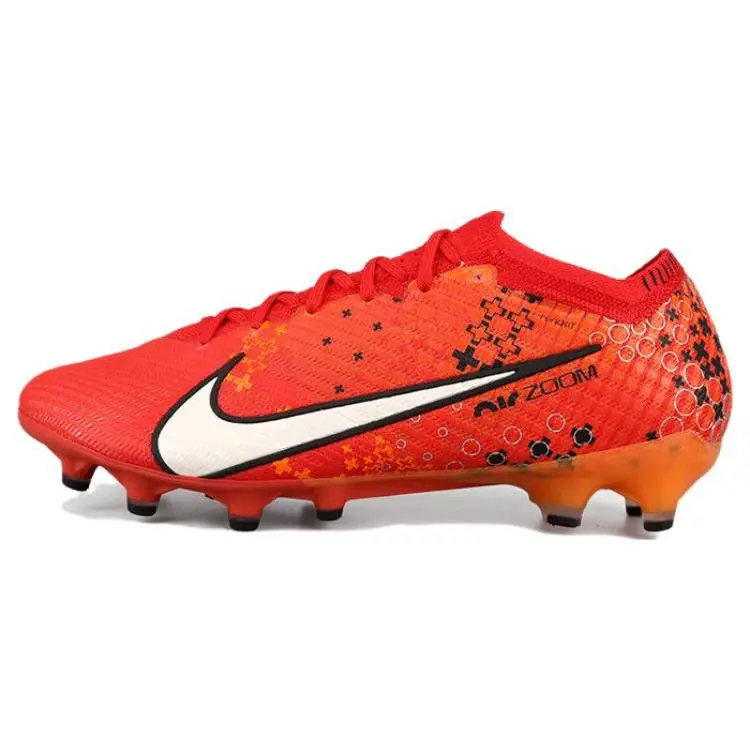 Men's Nike Zoom Vapor 15 Elite AG Flyknit Football Cleats - House White Official Maison Mihara Shoes with Artificial Grass Studs and Comfort Features