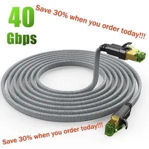Cat8 Ethernet Cable, 40gbps High-Speed Transmission, 2000mhz Bandwidth, Ideal for Gaming Pcs, Gaming Ethernet Cable,Routers, Low Latency, Smooth Network Performance