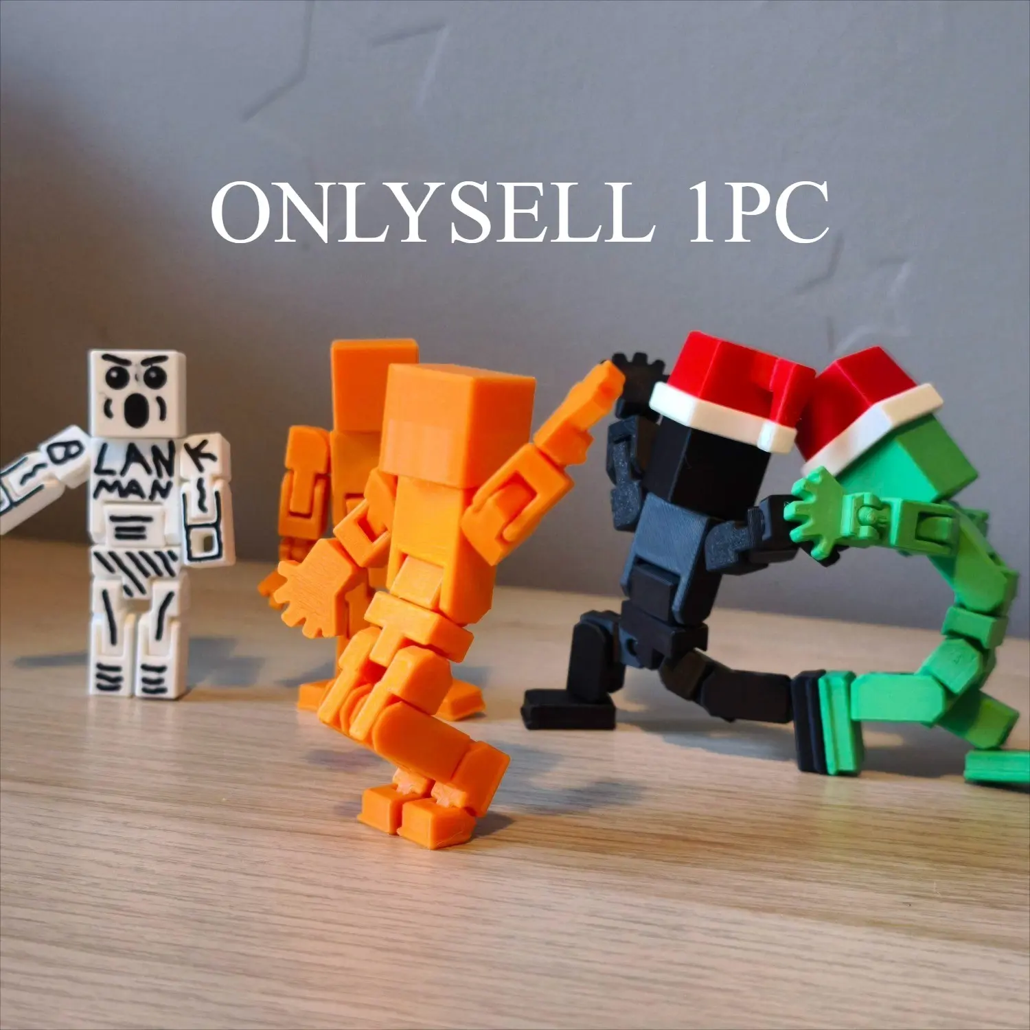 3D Printed Multi Joint Movable Mechanical Doll Model Action Figure, Articulating Figures, Toy Design Style Custom Desktop Ornament Blank Man Fully Articulated Toes Version, Articulated Figurines, Jointed Articulating Figurines