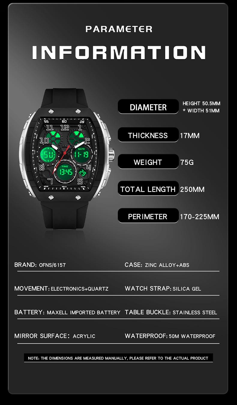 Valentine's Day Men's Sportive Digital Watch, Fashionable Digital Watch with Luminous & Alarm Function, Modern Waterproof Electronic Watch without Box High-Quality Design automatic style Valentine's Day Men's Sportive Digital Watch, Fashionable Digital Watch with Luminous & Alarm Function, Modern Waterproof Electronic Watch without Box High-Quality Design automatic style
