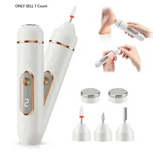 Electric Callus Removers for Feet, 2 In 1 Professional Electric Nail Drill File, Rechargeable Summer Pedicure Tool with 5 Replaceable Heads and 2 Adjustable Speeds, Personal Care Tool for Women and Men