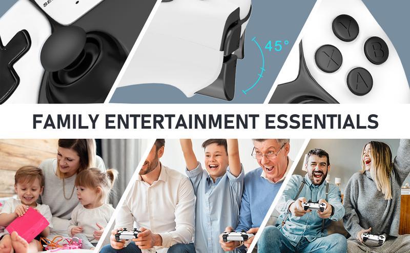 MMQ 4K HDMI Output 2-0000 Games Wireless Retro Game Console Stick with 2.4G Controllers & Built-in Nostalgic Games Emulators for HD TV - Electronic Gift Set Gaming Console Stick with Emulators plug fun party