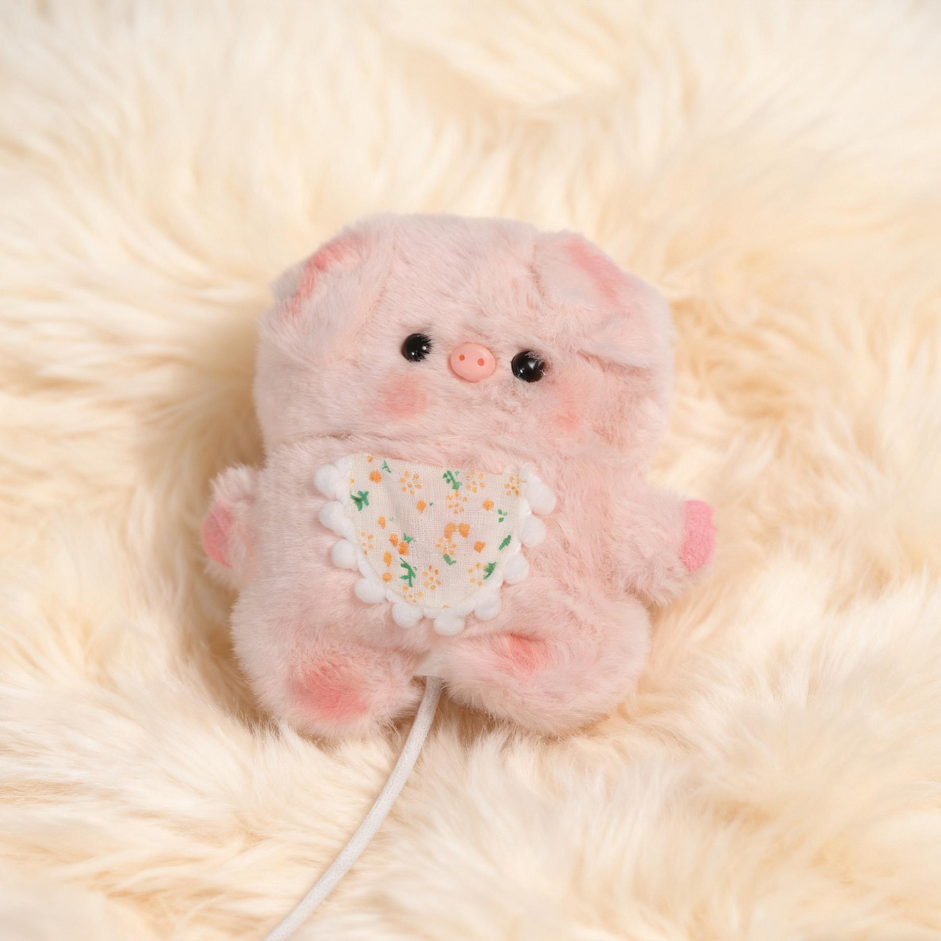 Autumn Winter Plush Cute Aesthetic Cartoon Pig Earphone Case, AirPods Pro Bluetooth-compatible Protector, 2nd 3rd Gen AirPods 4/3 Gift, Anti-Drop Women's Shell