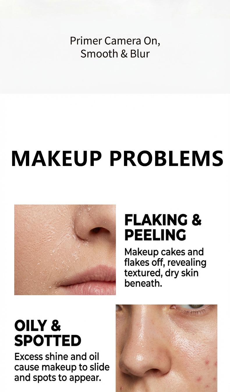 Ttlv Smooth Focus Makeup Primer, Oil Control Moisturizing, Invisible Pores, Long-Lasting Wear, 35ML, Perfect Base for Flawless Finish