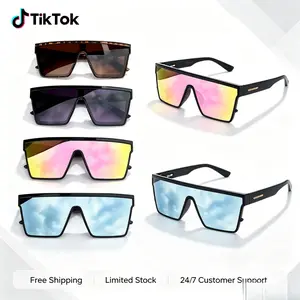 Unisex Sports Sunglasses 4 Pack, High-Quality One-Piece Large Frame, Polarized Yellow Lens for Cycling, Driving and Daily Outdoor Use