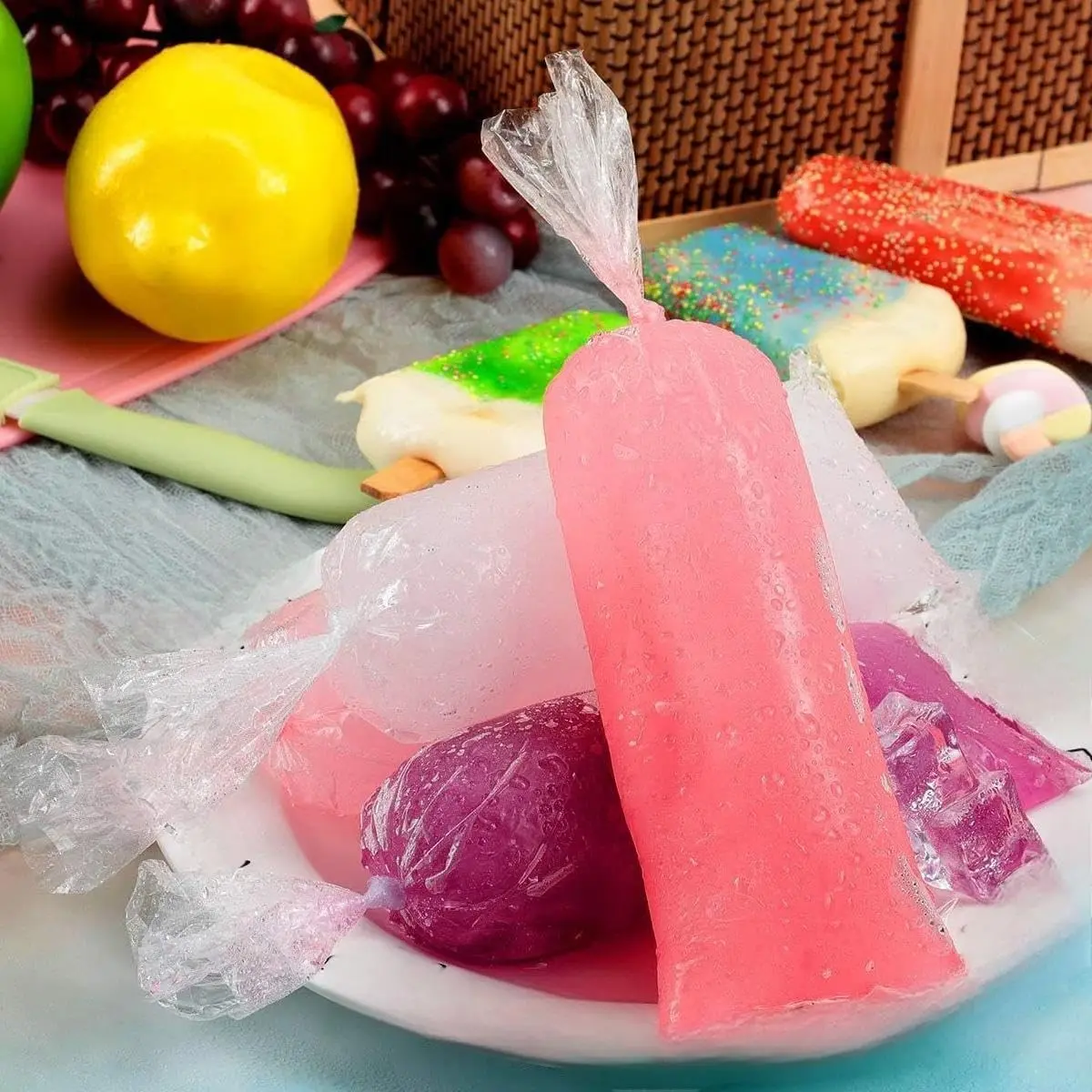 600 pcs business pack 3”x12” Ice Popsicle Mold Bags mexican Style bolis/bags to make Vikingos/marcianos/Bolis de Hielo/charamuscas/Hielitos