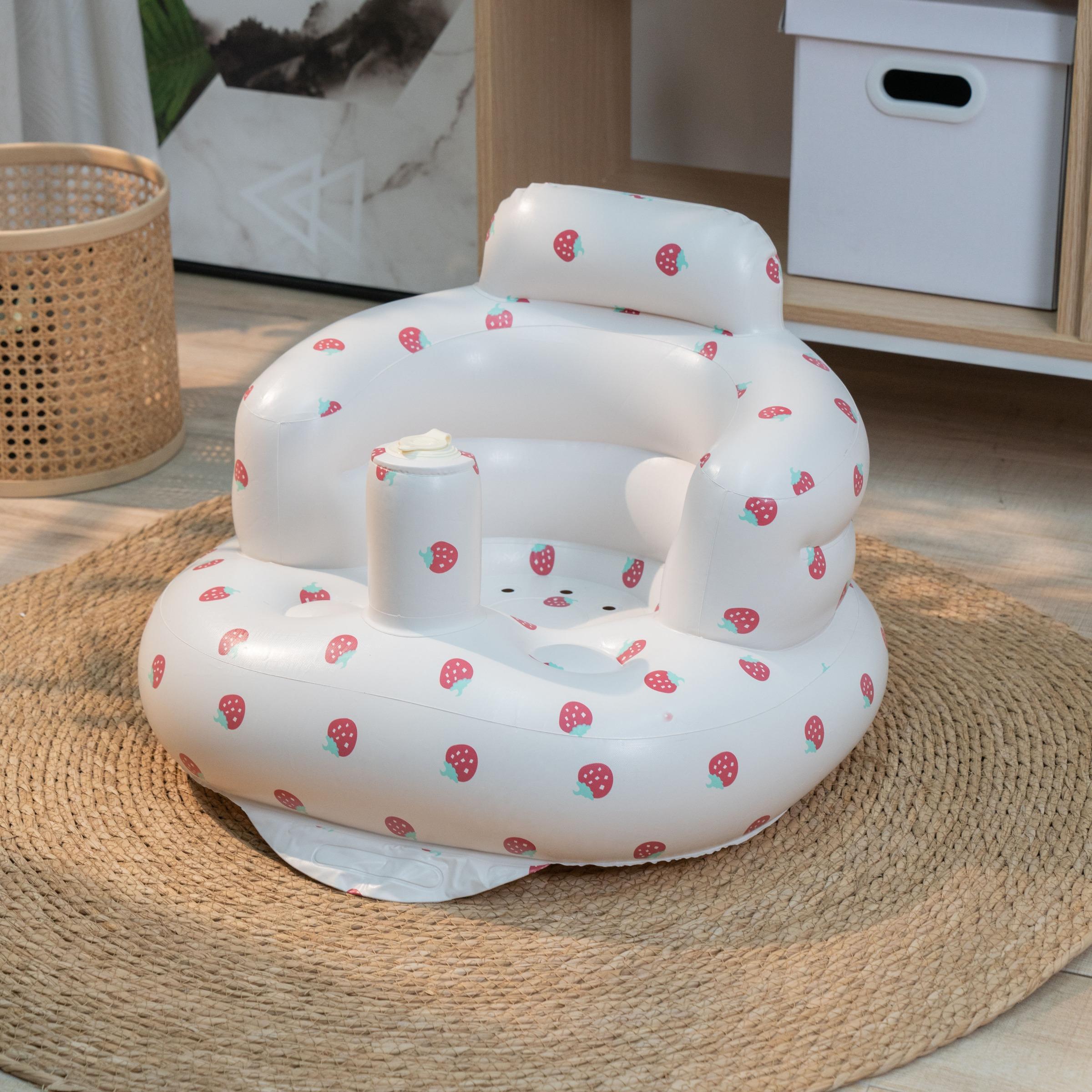 Inflatable Baby Seat, Portable Inflatable Baby Chair with Back Support, Comfortable Seat for Newborns to Toddlers, Infant Lounger Seat, Baby Furniture for Home and Outdoor, Nursery Chair