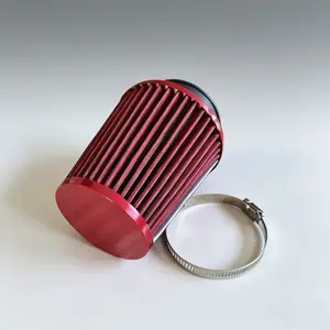 3-Inch Car Air Filter, High-Flow Intake Mushroom Head Filter, Engine Performance Accessory, Universal Fit for Most Models