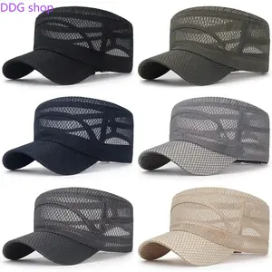 2026 New Flat Brim Baseball Cap, Unisex Adjustable Summer Sun Protection Hat, Breathable Casual Streetwear Headwear, Classic Solid Style Cap Perfect for Outdoor Sports, Fishing, Travel and Daily Wear for Men Women