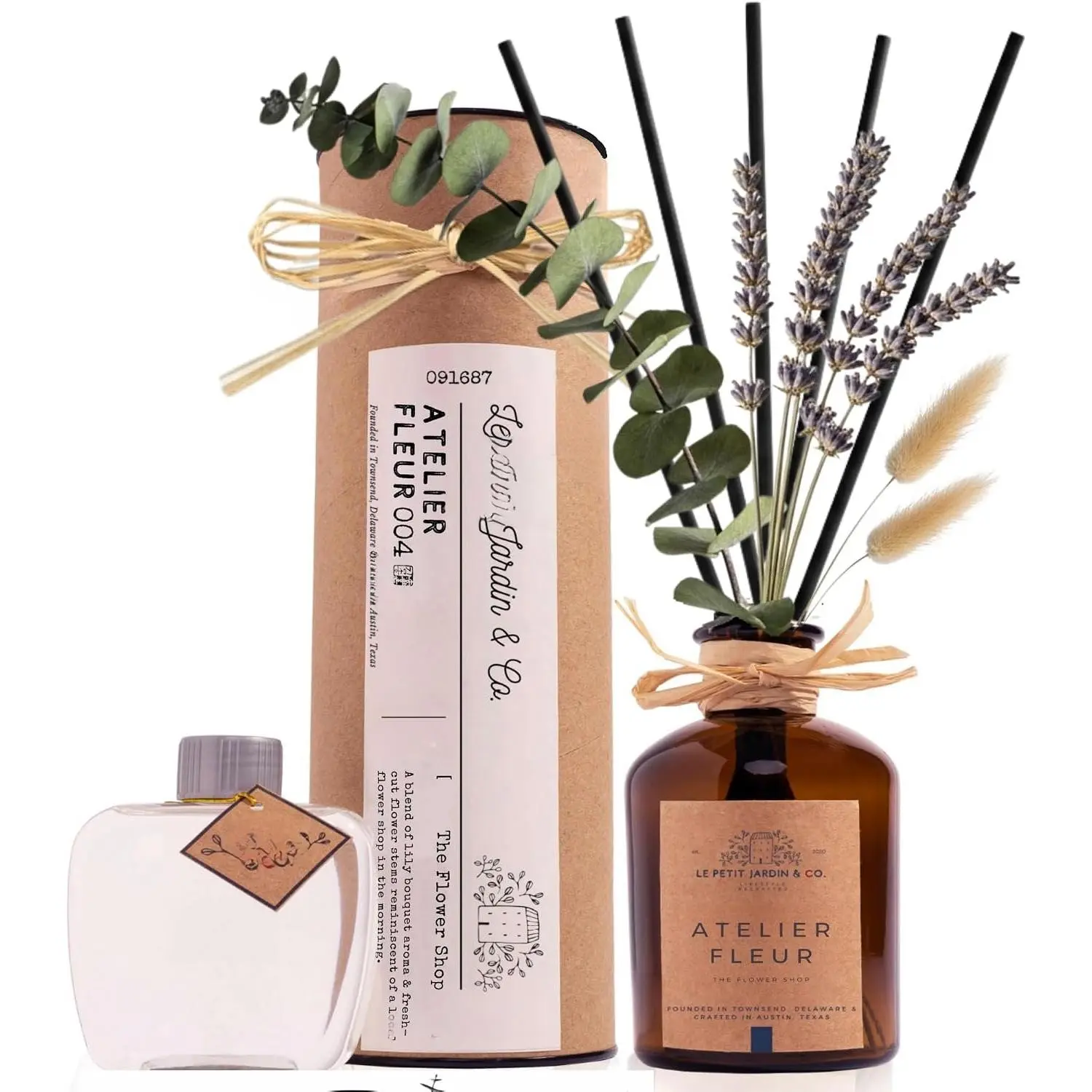 Reed Diffusers - Oil Sticks Diffuser Set with Real Dried  - Reed Diffusers for , Bathroom  Office | Air Freshener  Sticks for Shelf Decor  Gifts By