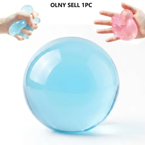 Coconut Oil Squishy Ball, Mouldable Handmade Squeeze Ball, Soft Flexible Anxiety Relief Stress Ball, Satisfying Sensory Fidget Decompression Toy, Holiday Gift for Kids & Adults, Coconut Oil Stress Balls