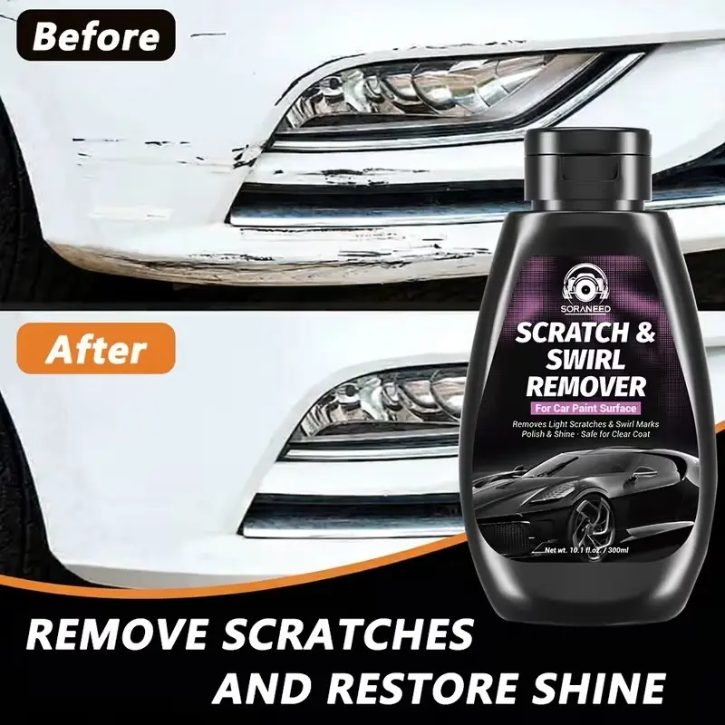 Household Concentrated Scratch Repair Wax, Easily Fix Minor Car Paint Scratches, Brighten Car Surface Gloss, Gentle Formula Does Not Hurt Paint Layer, One Step Restore Original Shine, Car Paint Restorer
