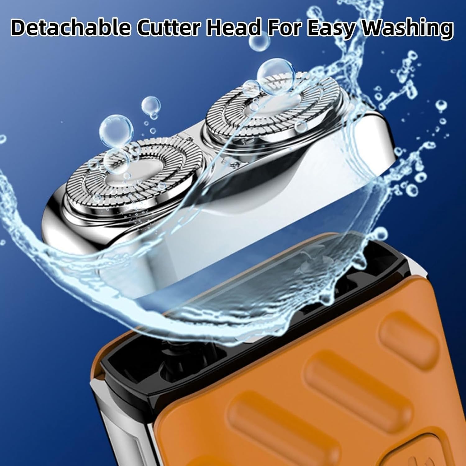 Portable Electric Shaver, Cordless Rechargeable Shaver Machine, 1 Box Double-Head Magnetic Shaver with Cleaning Brush, Charging Cable and Storage Bag, Travel Shaver for Outdoor Use, Dual Head Shaver, Shaving Tool