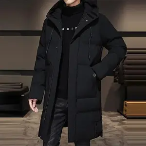 Men's British Style Full Zip Hooded Cotton Jacket, Loose Warm Winter Coat, Thick Collar & Hem, Hand/Machine Washable, Suitable for Outdoor Activities & Casual Wear