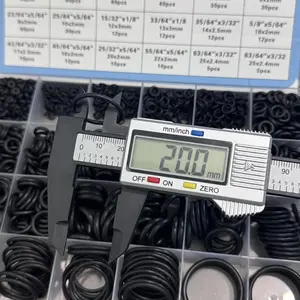 950pcs Nitrile O-Ring and Washer Seal Kit, 20 Sizes, Metric and Imperial, Multi-Purpose O-Rings, Car, Pneumatic, Pipe, High Pressure Cleaner, DIY Repair