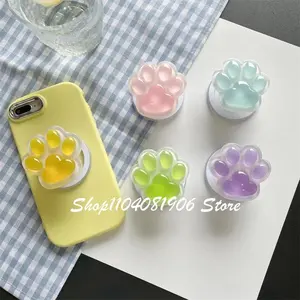 Korean Cute Cartoon Cat Paw Magnetic Holder Phone Stand Griptok Grip Tok Support For iPhone 16 For Magsafe Accessories Bracket
