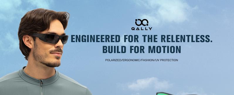 Men's Polarized Sunglasses HD Lenses Silicone Anti-Slip Scratch-Resistant Ideal for Outdoor Sports UV400（QA123）