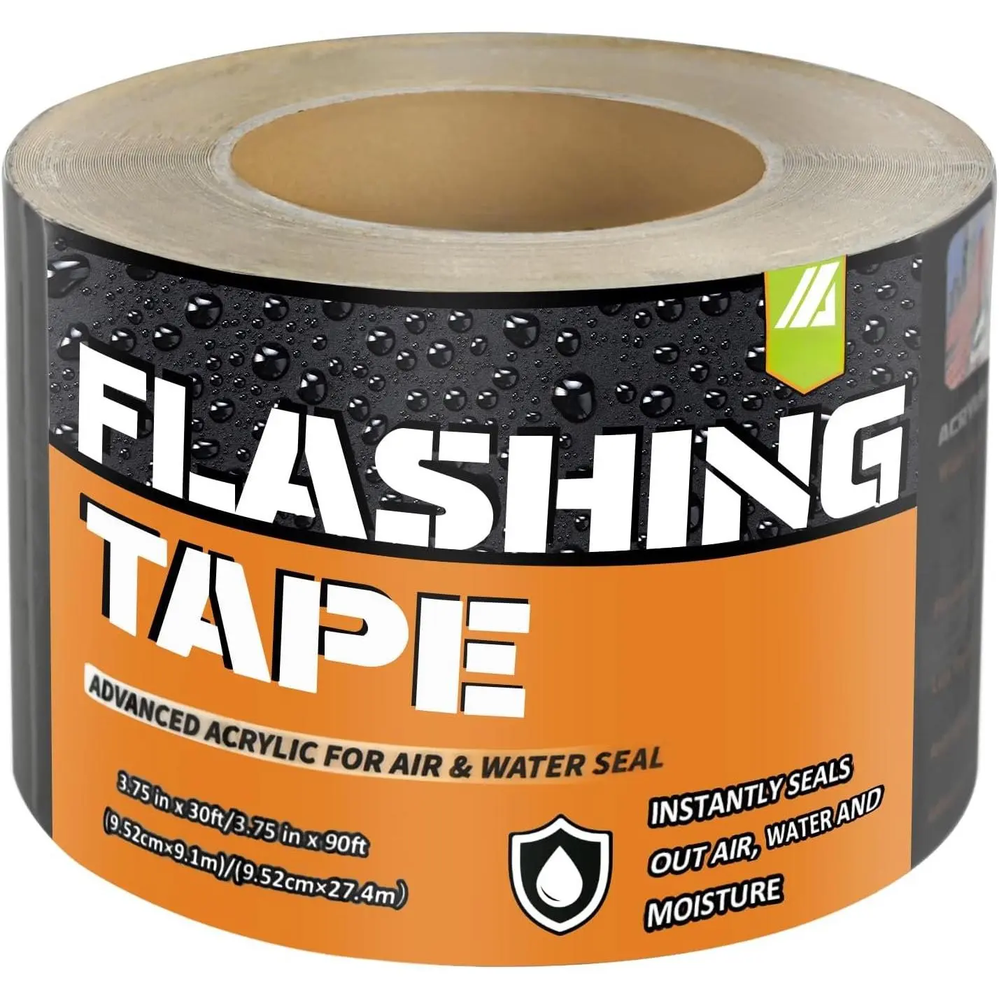 Flashing Tape for Windows and Doors, 3.75 in x 30 ft, 1 Roll,  |  Adhesive, Self-Adhesive Flashing Tape, ,  for Sealing Doors, Windows, and Construction & Repairs
