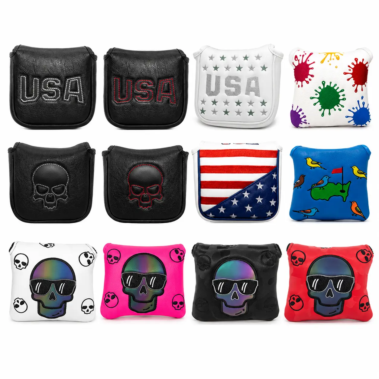 Premium Square-Shaped Golf Putter Cover for Head Protection – Durable Neoprene Material with Soft Lining, Universal Fit for All Standard Mallet and Blade Putters, Ideal for Travel, Storage, and Daily Use