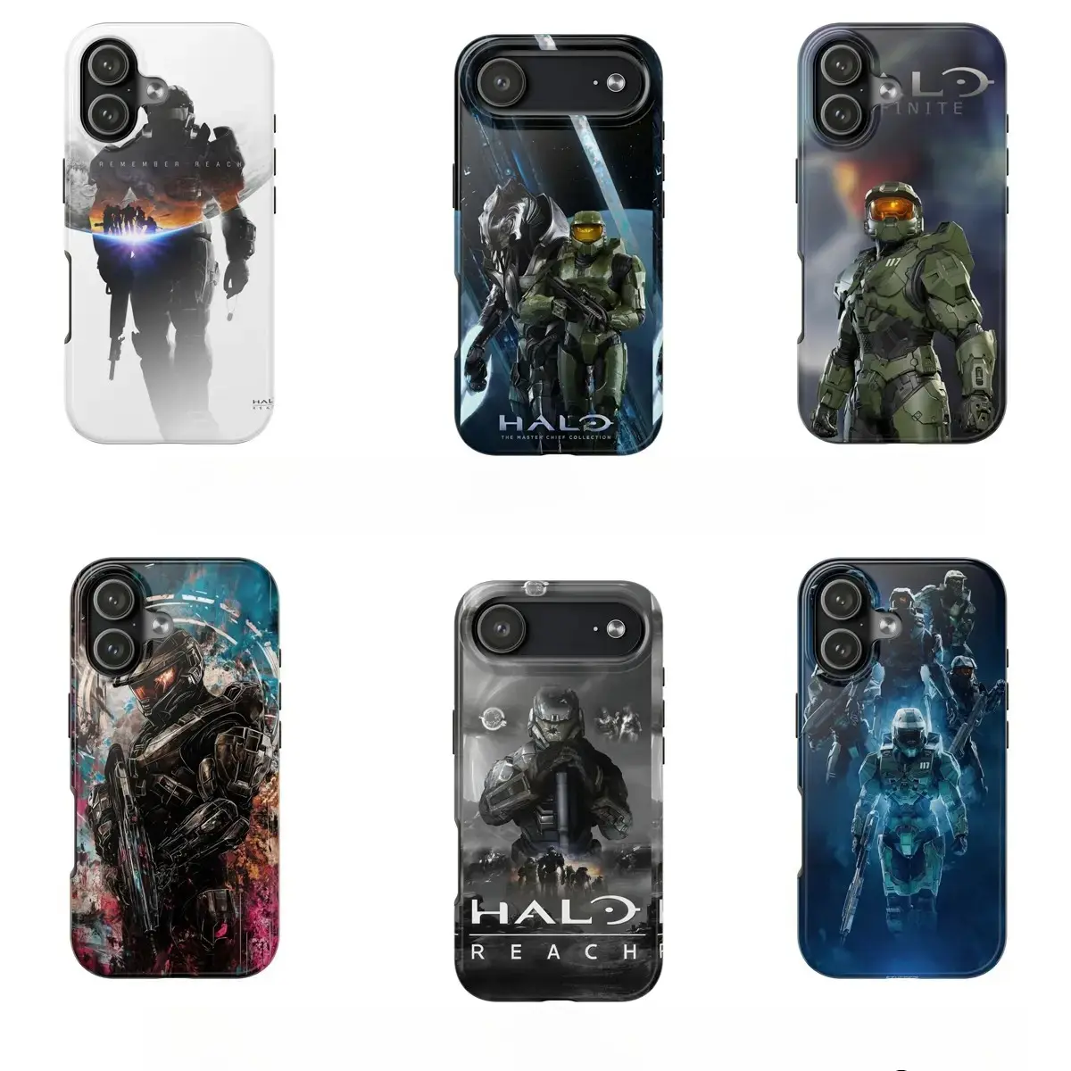 Cool Halo Reach Glossy Phone Case For IPhone 17-11, Pro Max, Pro Plus, and Samsung S26-23 Safety Two-In-One Case Protection Safety Case