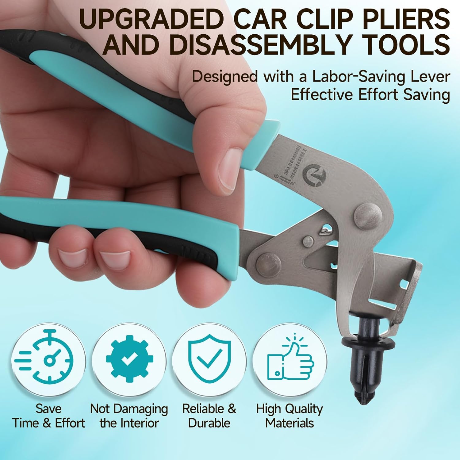 Clip Pliers and Disassembly Tools, Multi-Functional Automotive Snap Pliers,   Tool, Easy to Remove Fasteners, Clips, Buckles and Rivets, Open The Panels Without