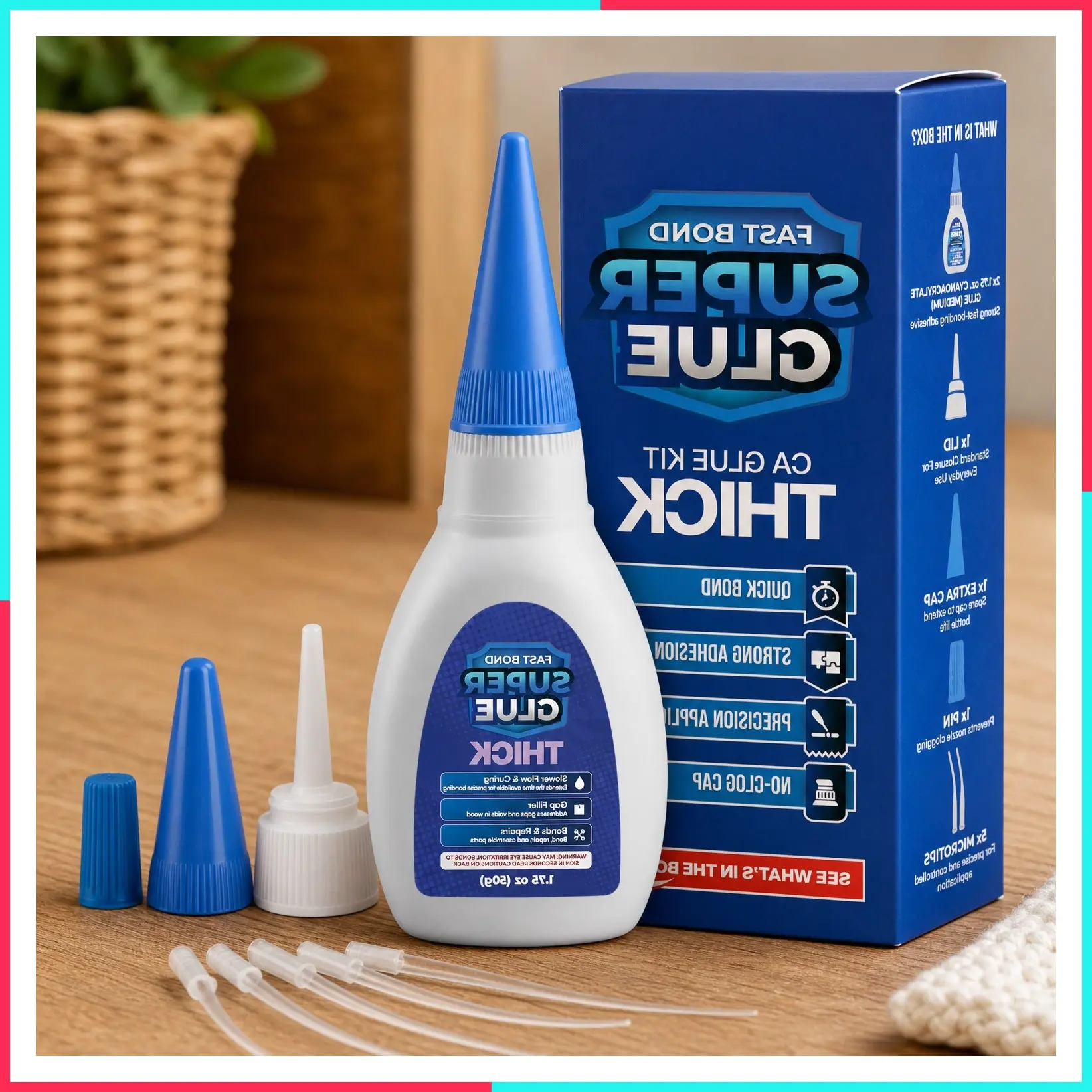 Thick Cyanoacrylate Adhesive, 1.75 oz Repair Kit