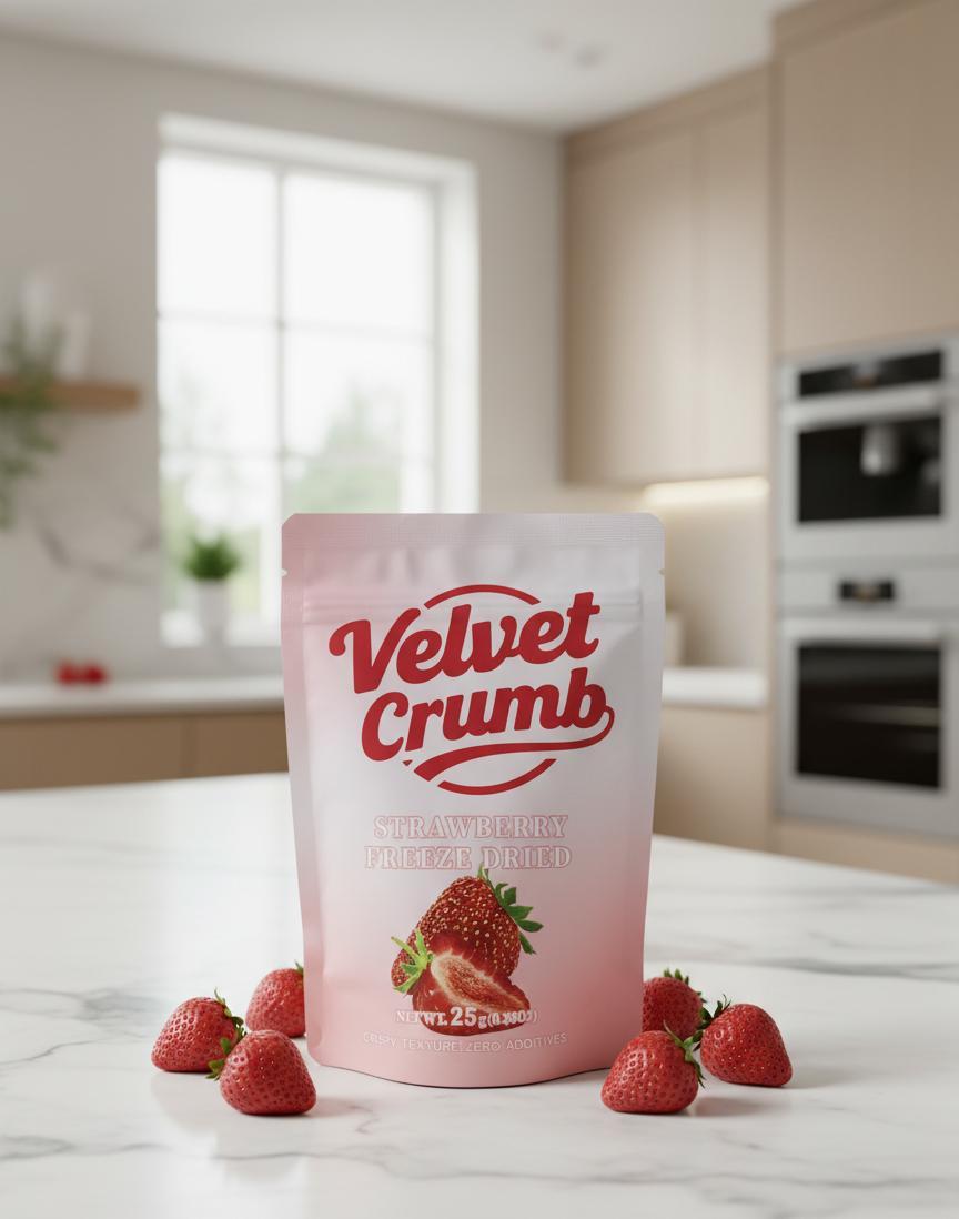 Freeze Dried Strawberries, 25g x 6 Packs, Crispy Natural Fruit Snacks, No Added Sugar, Gluten-Free, Non-GMO, Perfect for Travel & On-the-Go Dry