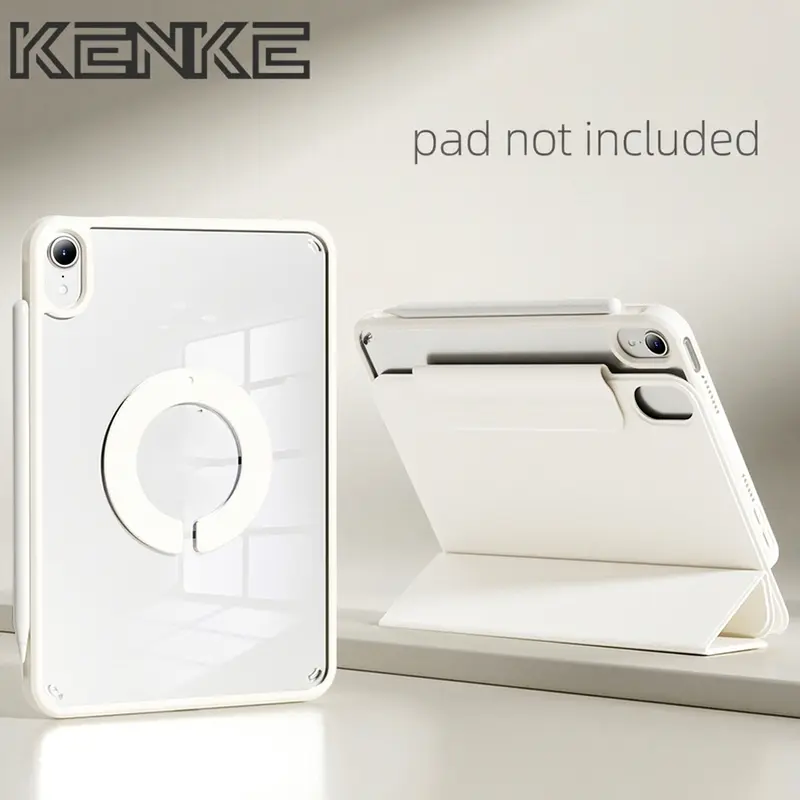 Magnetic Detachable Tablet Case, 1 Count 360 Degree Rotatable Protective Cover, Smart Tablet Protector, Compatible with iPad, Tablet Accessories (Case Only)